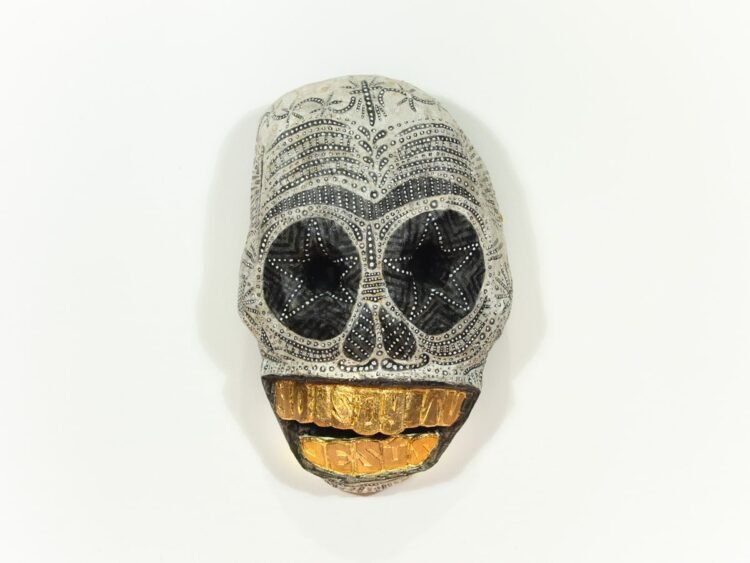 Skull Mask - sculpture by Rob Keller 02